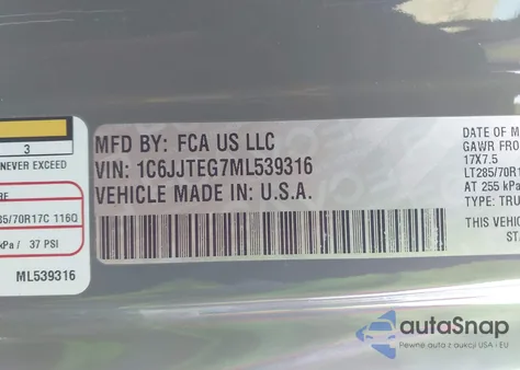 2021 Jeep Gladiator Mojave 4X4 from USA, damaged, VIN 1C6JJTEG7ML539316